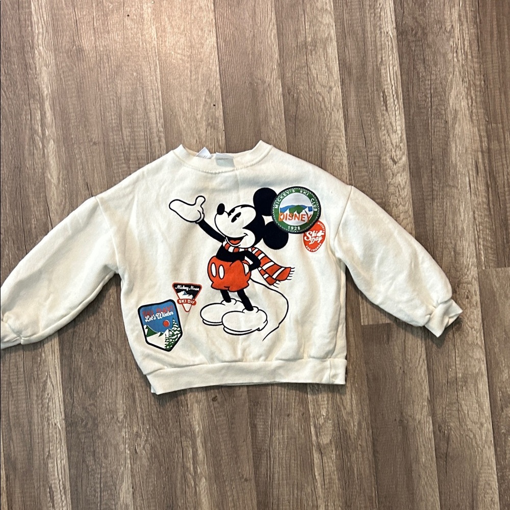 ZARA Disney Cream Mickey Mouse Pullover